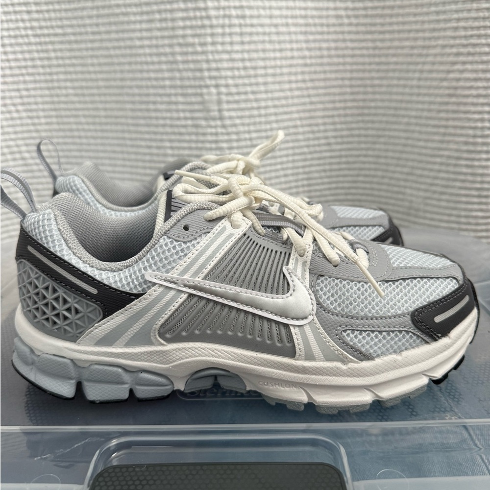 Nike Gray and White Sneakers with Cushioned Soles